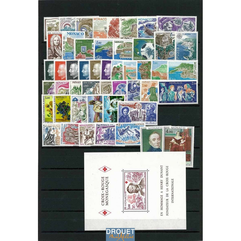 1978 Monaco Année Complète Timbres Neufs