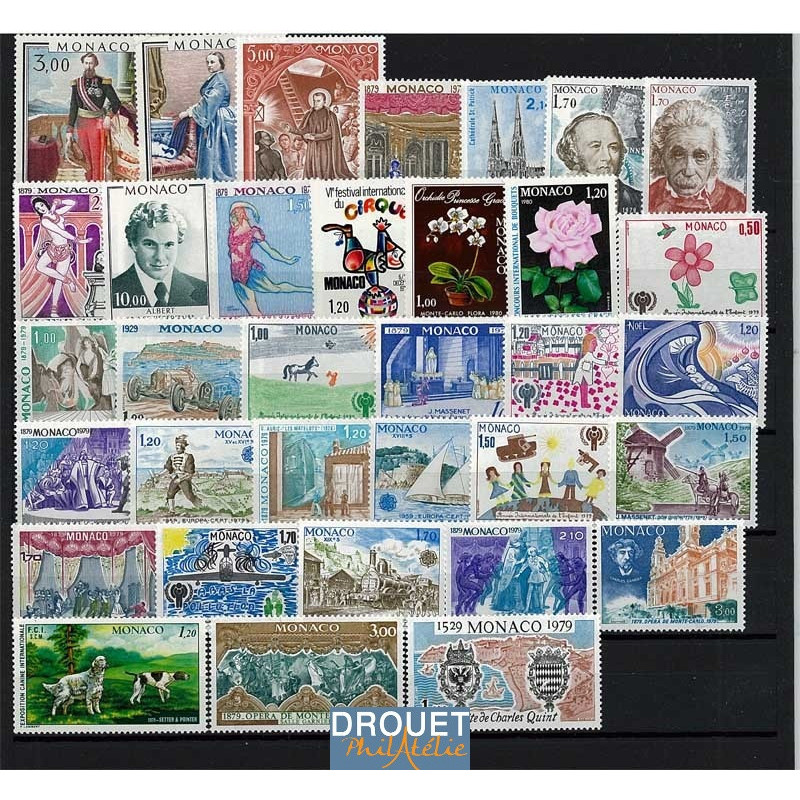 1979 Monaco Année Complète Timbres Neufs