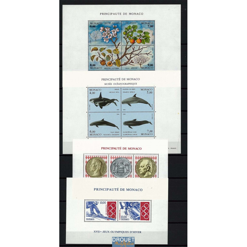 1994 Monaco Année Complète Timbres Neufs