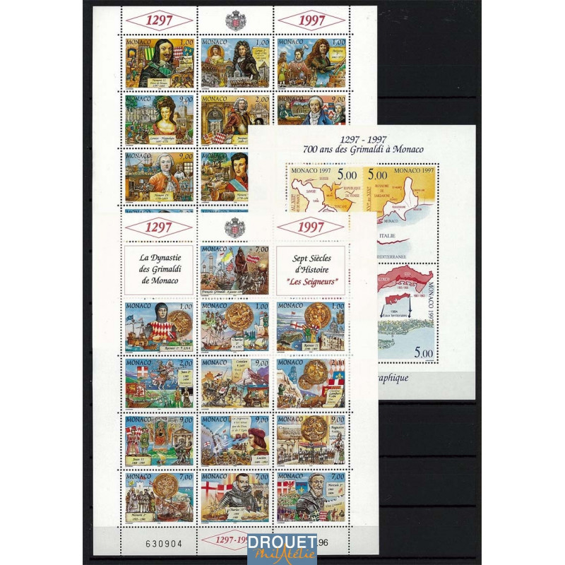 1997 Monaco Année Complète Timbres Neufs