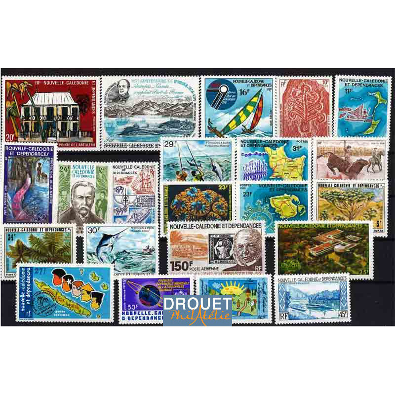 1979 Nlle Calédonie Année Complète Timbres Neufs