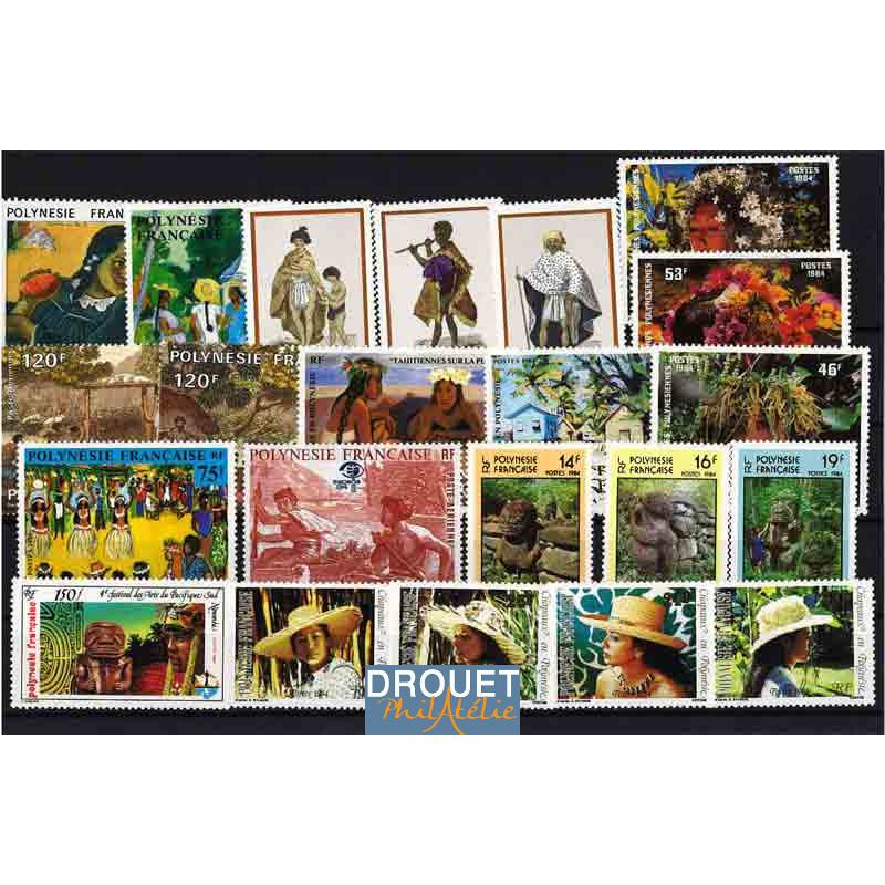 1984 Polynésie Année Complète Timbres Neufs