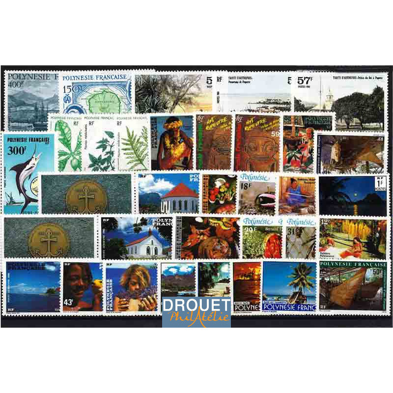 1986 Polynésie Année Complète Timbres Neufs