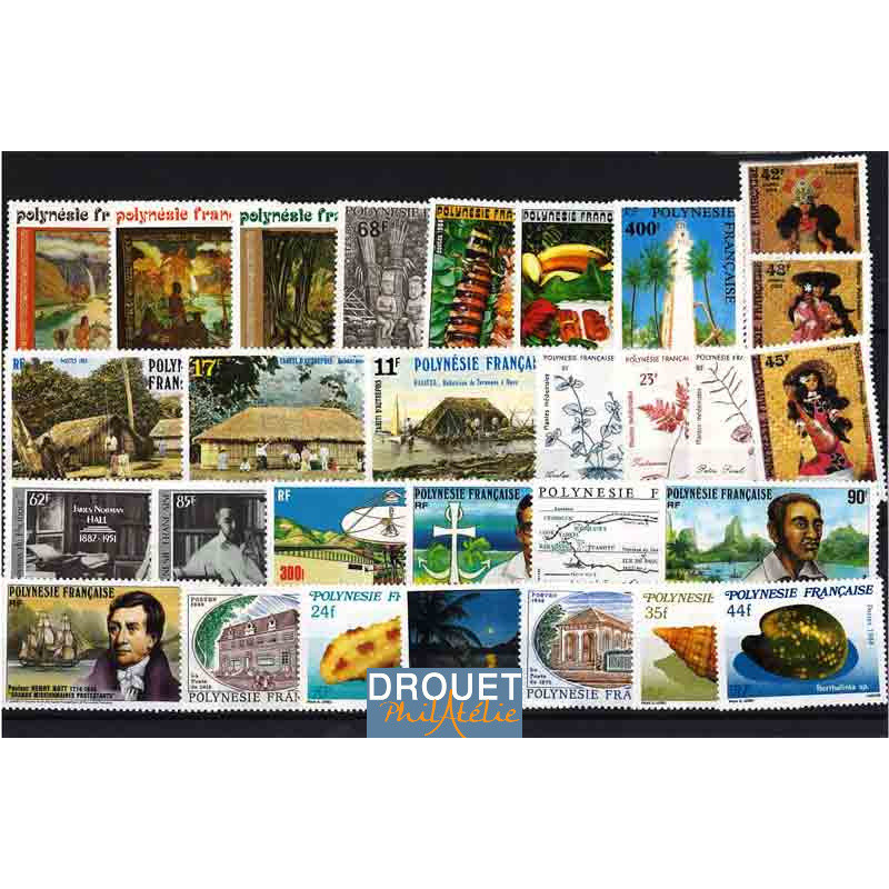 1988 Polynésie Année Complète Timbres Neufs