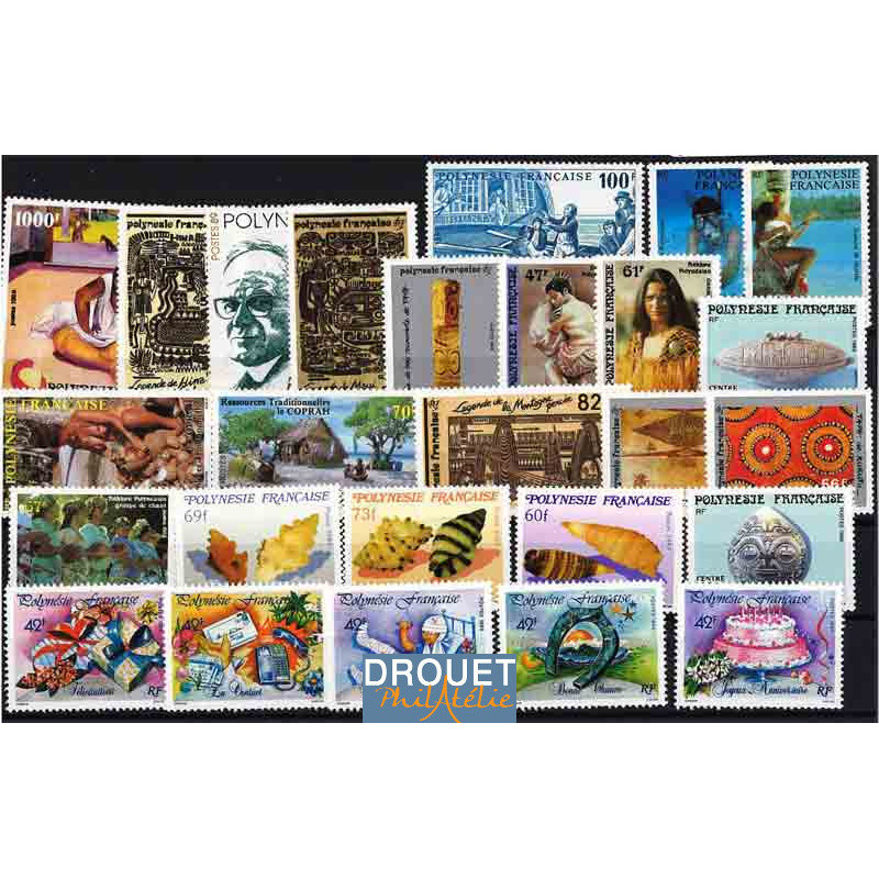 1989 Polynésie Année Complète Timbres Neufs