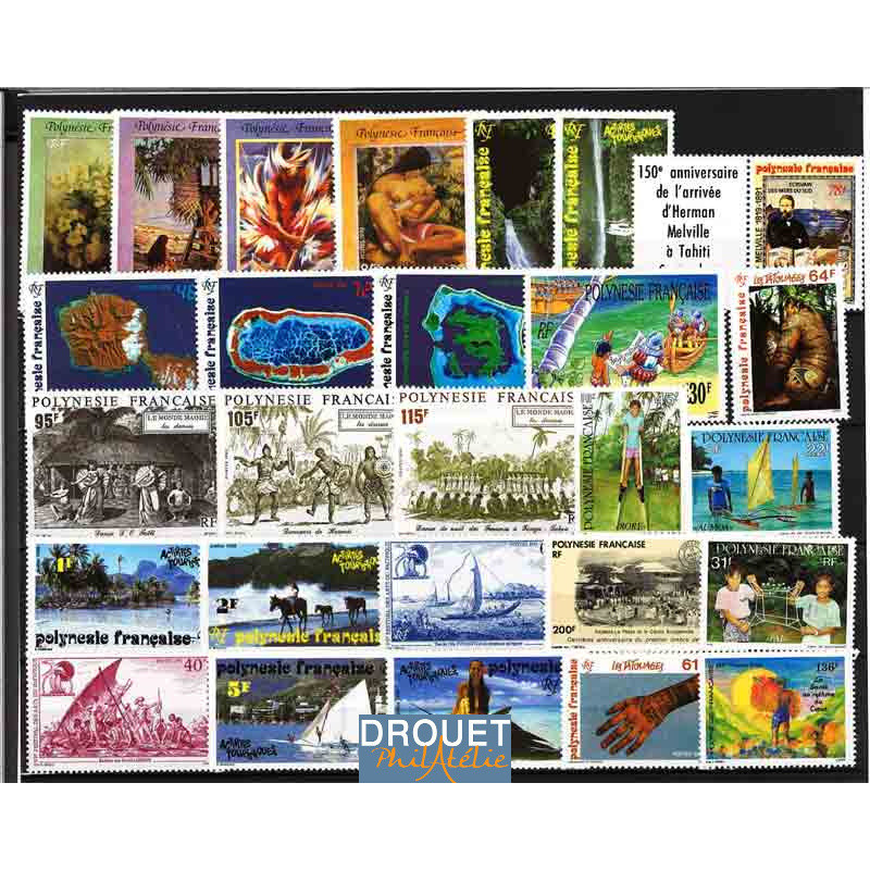 1992 Polynésie Année Complète Timbres Neufs