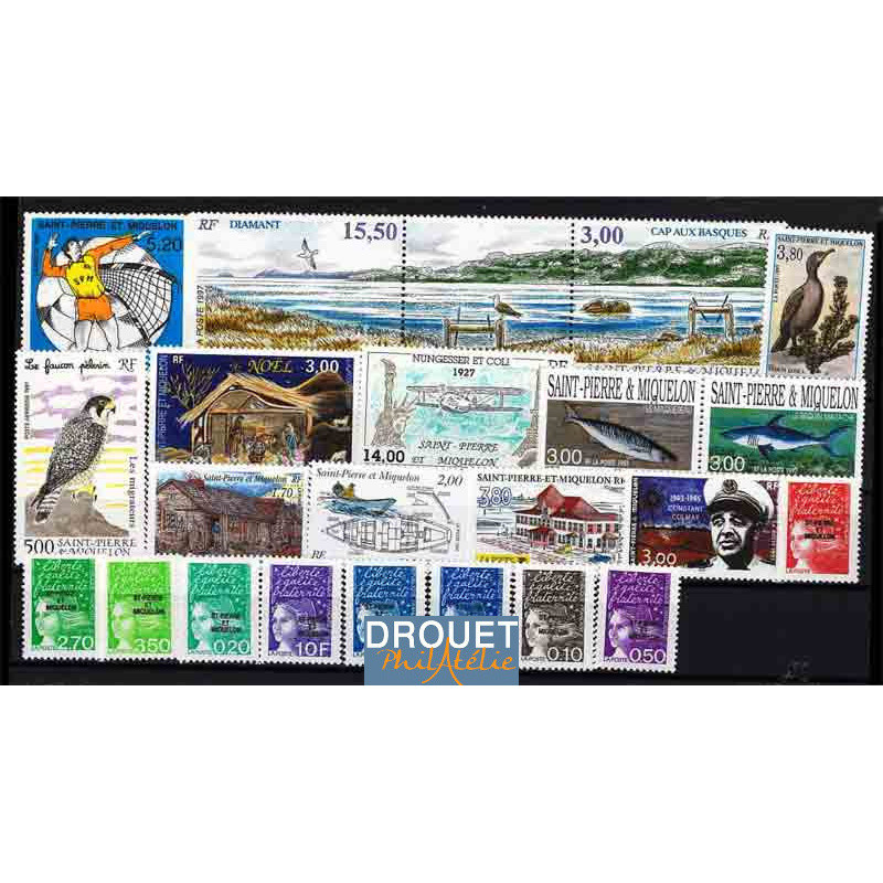 1997 St Pierre Et Miquelon Année Complète Timbres Neufs