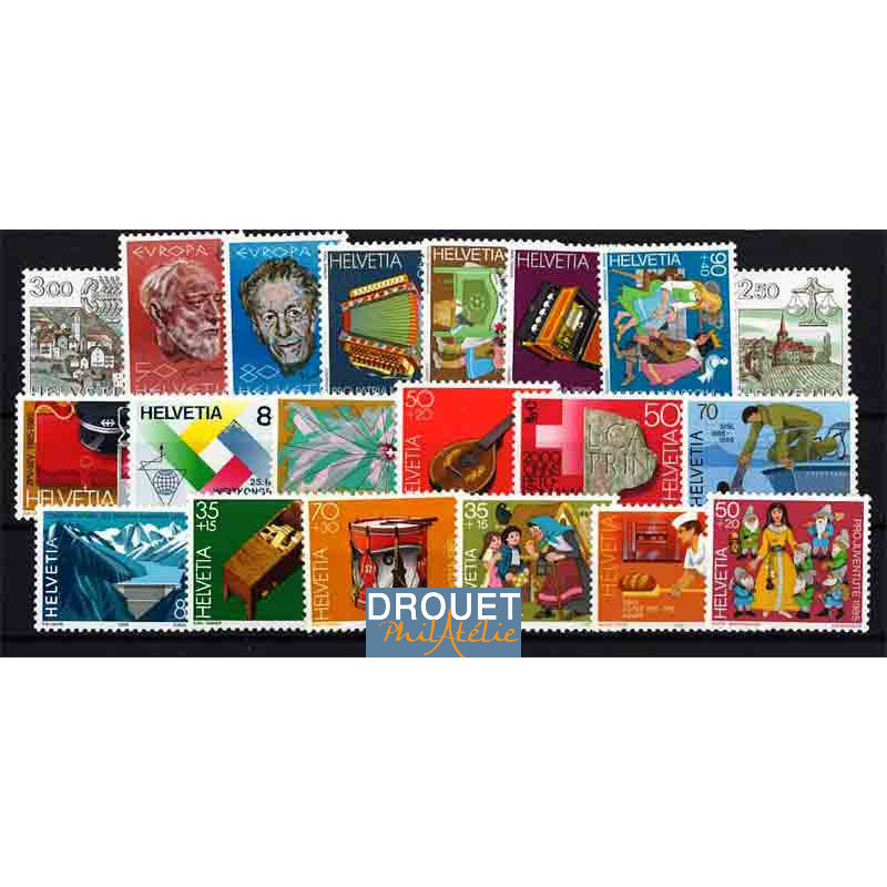 1985 Suisse Année Complète Timbres Neufs
