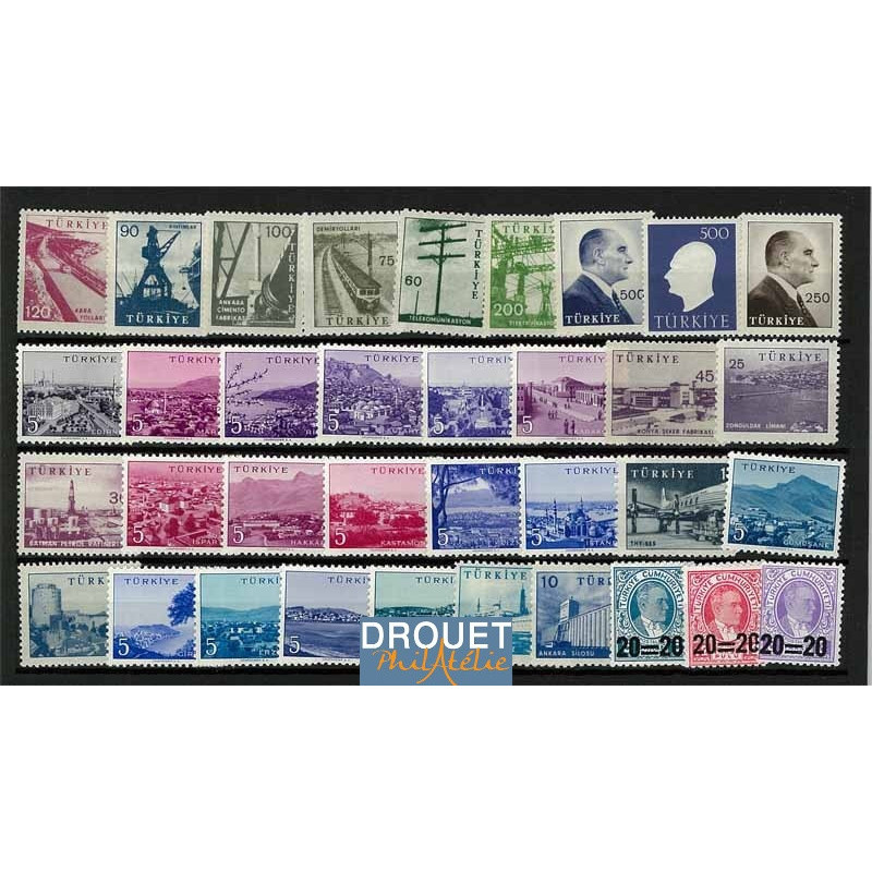 1959 Turquie Année Complète Timbres Neufs