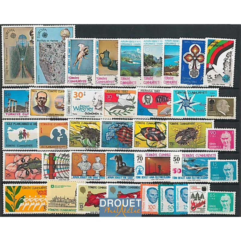 1983 Turquie Année Complète Timbres Neufs