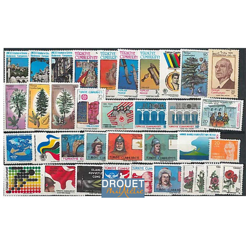 1984 Turquie Année Complète Timbres Neufs