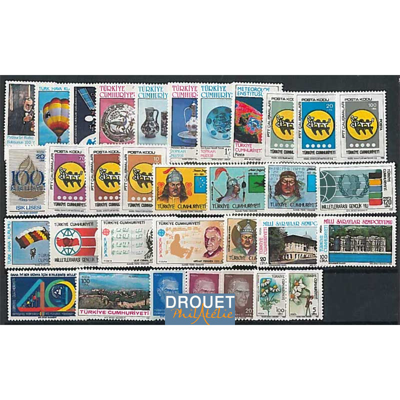 1985 Turquie Année Complète Timbres Neufs