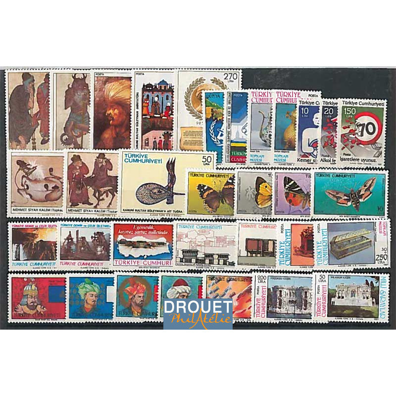 1987 Turquie Année Complète Timbres Neufs