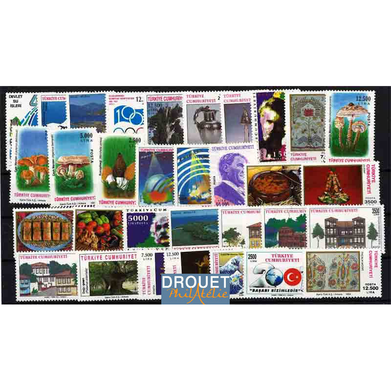 1994 Turquie Année Complète Timbres Neufs