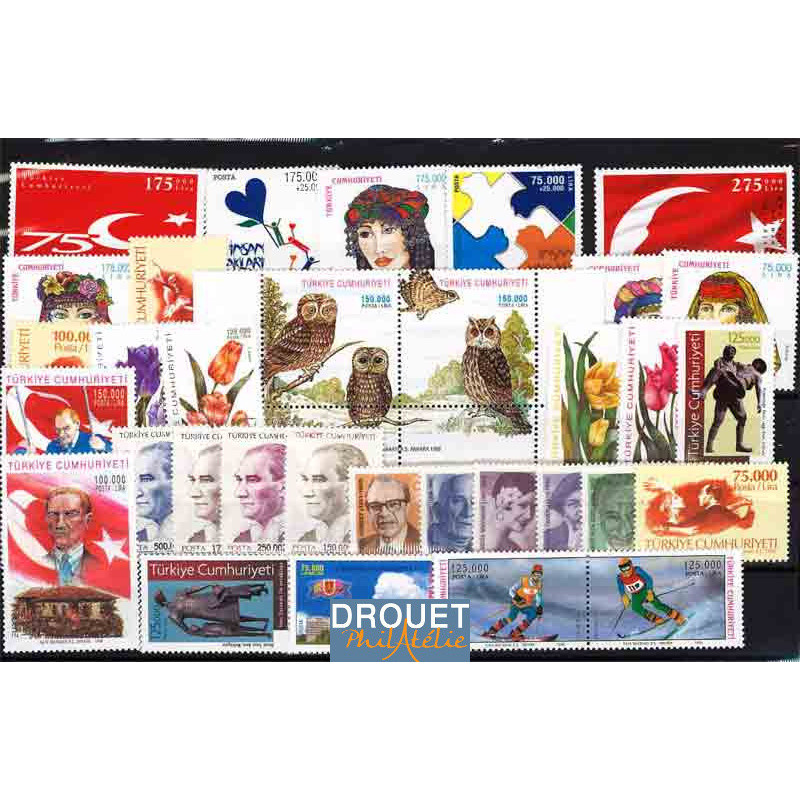 1998 Turquie Année Complète Timbres Neufs