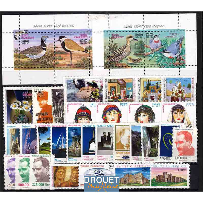 1999 Turquie Année Complète Timbres Neufs
