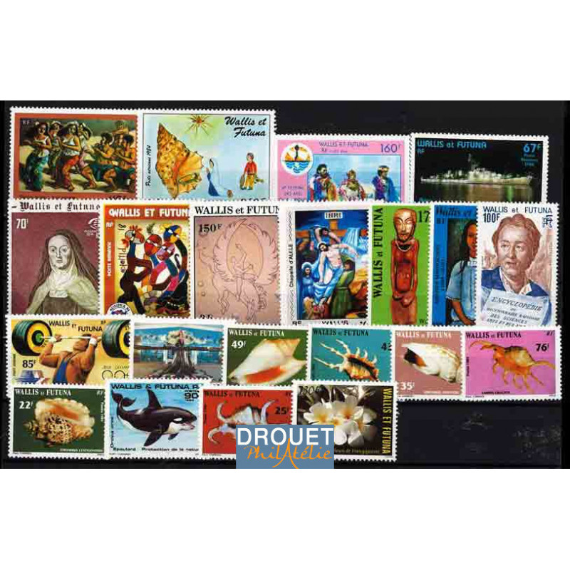 1984 Wallis & Futuna Année Complète Timbres Neufs