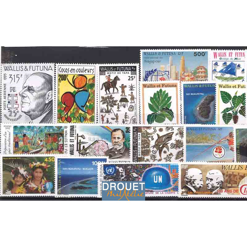 1995 Wallis & Futuna Année Complète Timbres Neufs