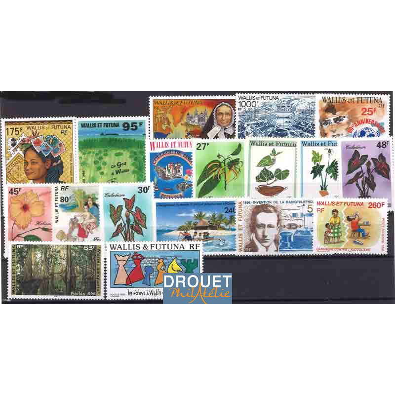 1996 Wallis & Futuna Année Complète Timbres Neufs