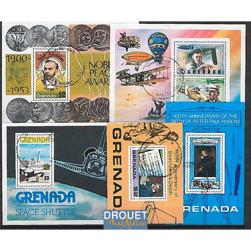 10 Blocs Feuillets Différents