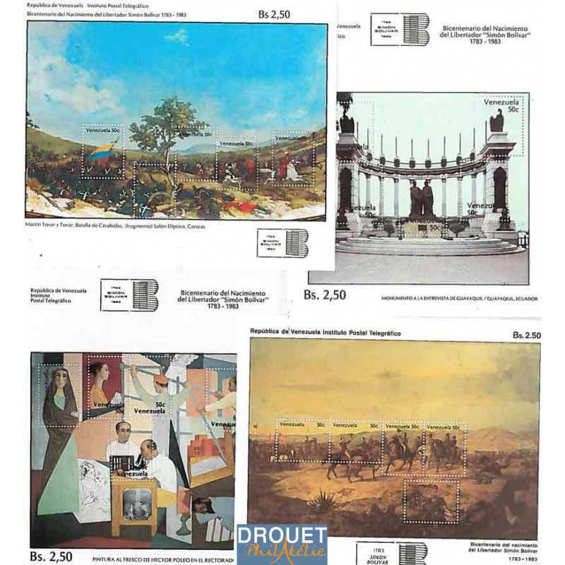 4 Blocs Feuillets Différents