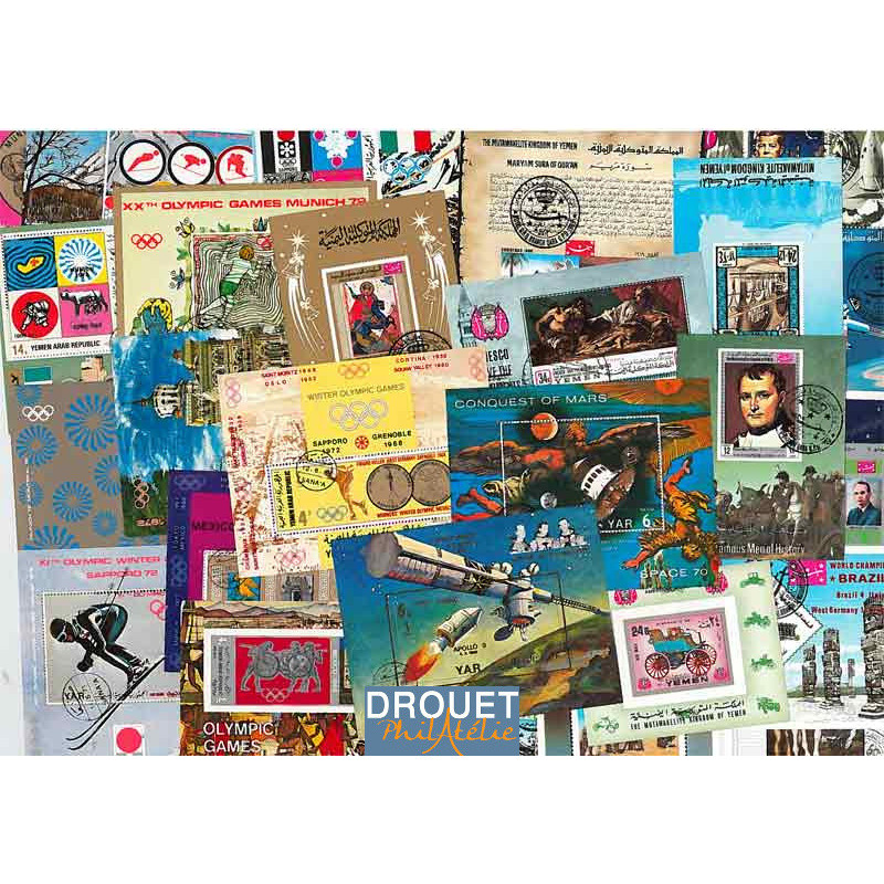 50 Blocs Feuillets Différents