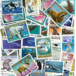 Animaux polaires timbres...