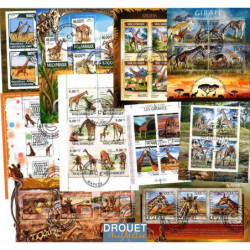 Girafes timbres poste en...