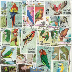 Perroquets timbres poste de...