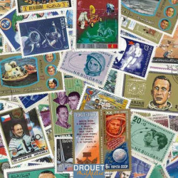Cosmonautes timbres poste...