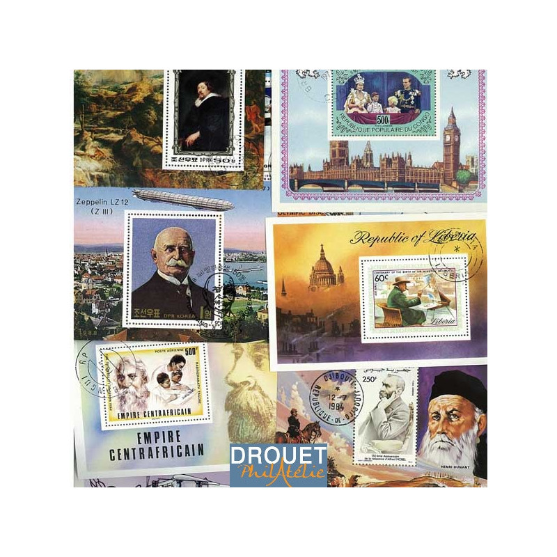 50 Blocs Feuillets Différents