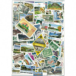 Paysages timbres poste de...