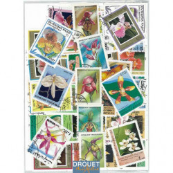 Orchidées timbres poste de...
