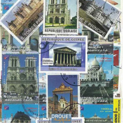 Monuments français timbres...