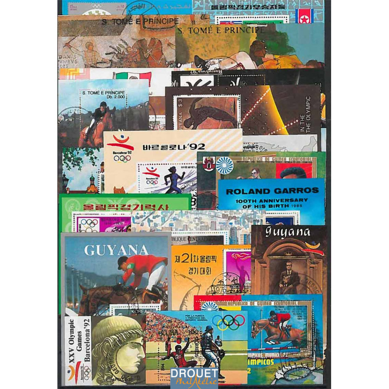 100 Blocs Feuillets Différents