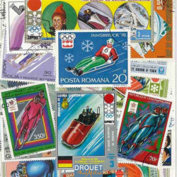Luge et bobsleigh timbres...