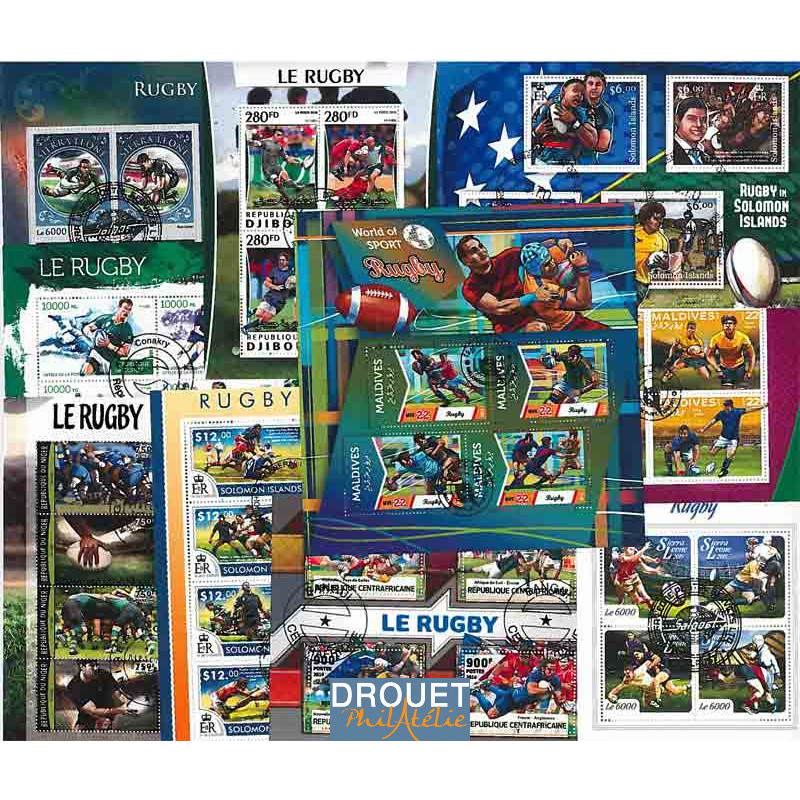 10 Blocs Feuillets Différents