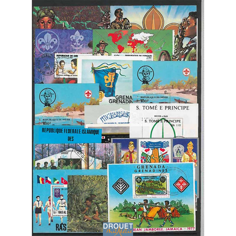 20 Blocs Feuillets Différents