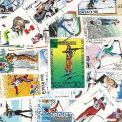 Ski biathlon timbres poste...