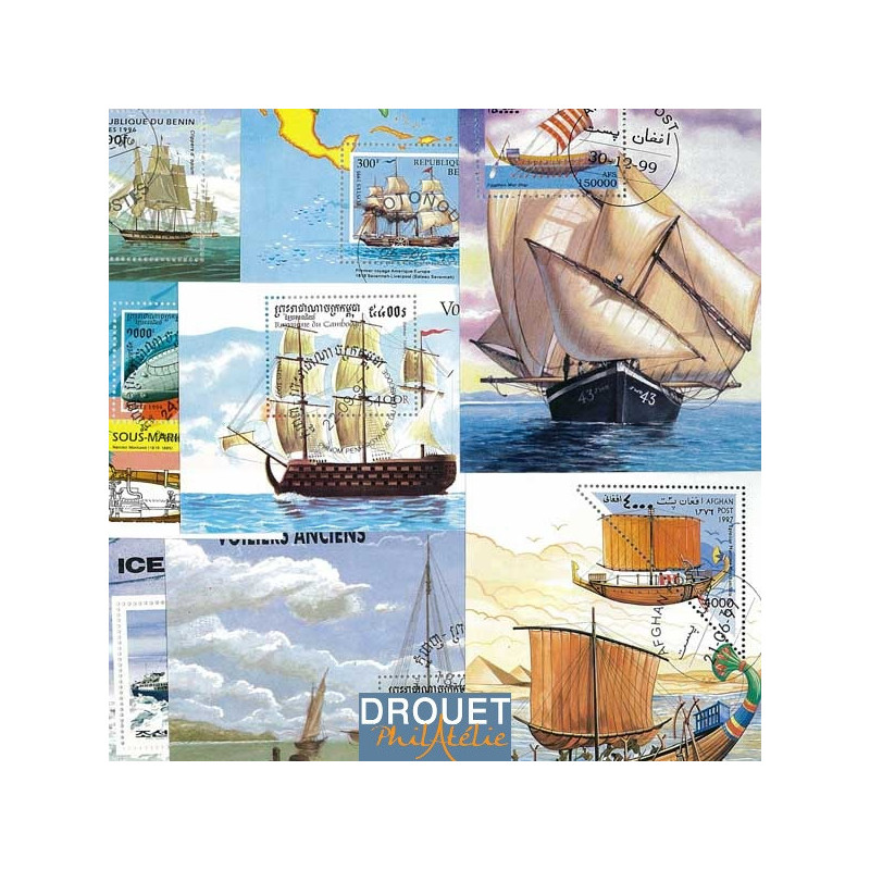 10 Blocs Feuillets Différents