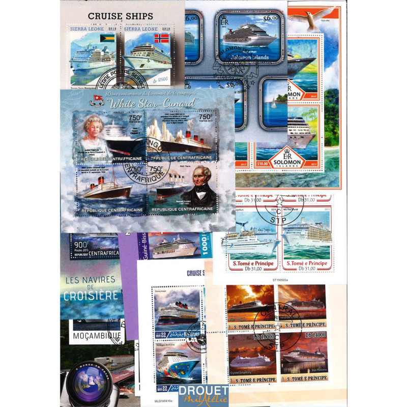 10 Blocs Feuillets Différents