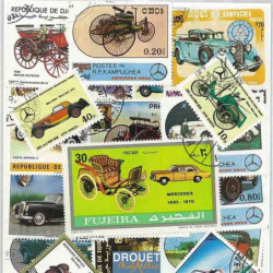 Voitures mercedes timbres...