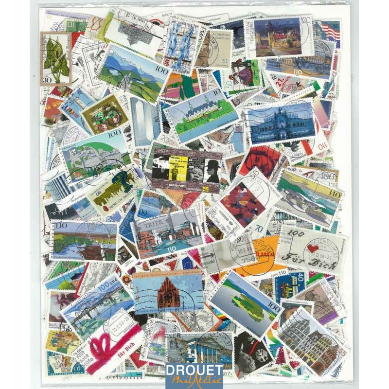 500 Timbres Grands Formats Différents