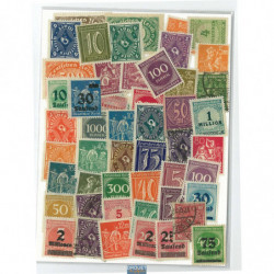 Allemagne inflation timbres...