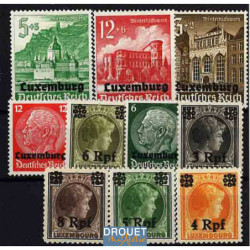 Luxembourg allemand timbres...