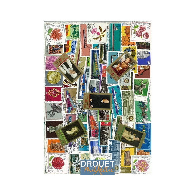 1000 Timbres Différents Grands Formats