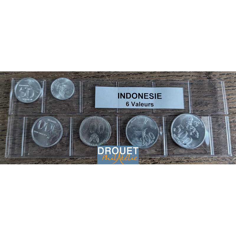 6 Pièces De Monnaie Différentes