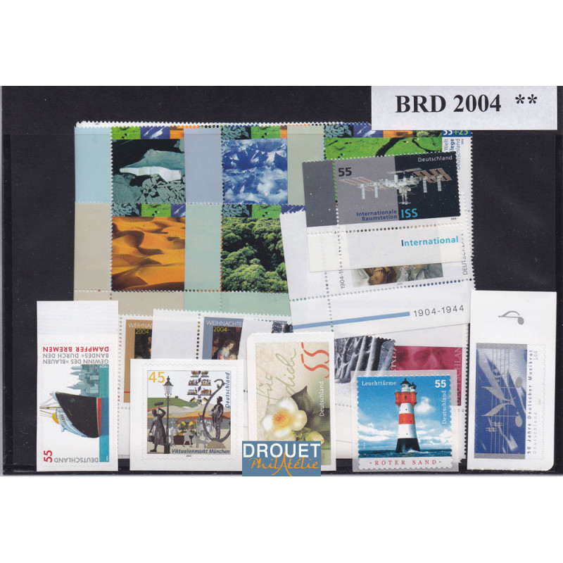 2004 Allemagne Année Complète Timbres Neufs