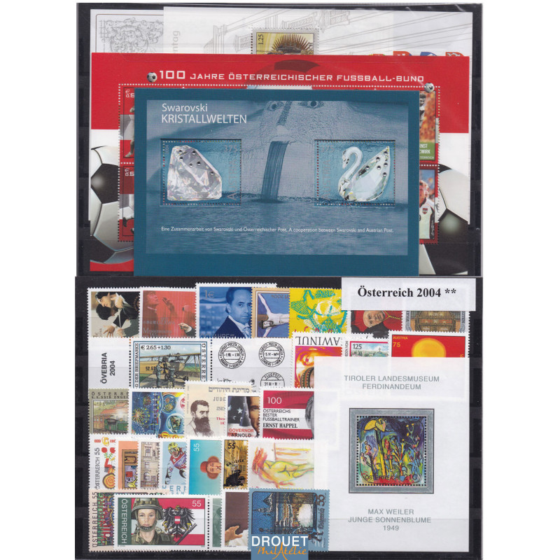 2004 Autriche Année Complète Timbres Neufs