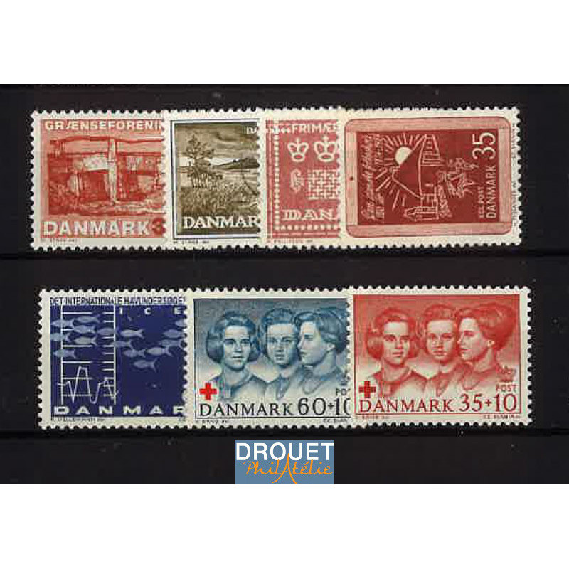 1964 Danemark Année Complète Timbres Neufs